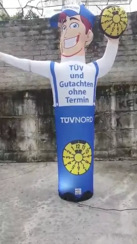 TÜV NORD — Gutachten ohne Termin — Figura pubblicitaria personalizzata con messaggio