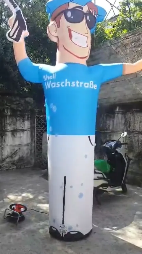 Shell Waschstraße — Figura pubblicitaria personalizzata con messaggio