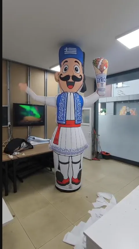 Gyros T — Mascotte gastronomica tematica